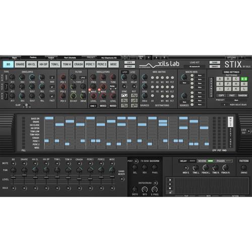 XILS-LAB StiX Virtual-Analog and Multi-Synthesis Drum Machine and Sequencer Plug-In