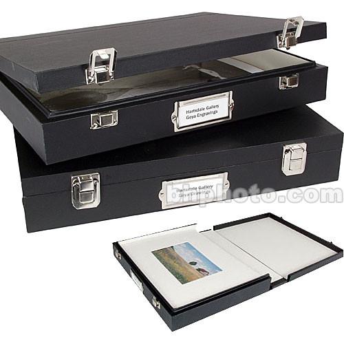 Archival Methods Solander Museum Case - 17.5 x 22.5 x 2.5" - Black with White Lining