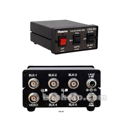 Horita CSG-50BRM Color Bar Sync Audio Tone Generator, Timer, Full Field or SMPTE Color Bars, Multi Output Blackburst and Subcarrier, Rackmount