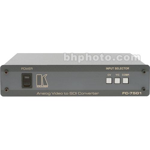 Kramer FC-7501 Analog to Digital Converter - Component, Composite or Y C Analog Video Input, Serial Digital Output, NTSC and PAL