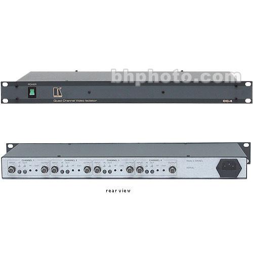 Kramer OC-4 Quad Channel Video Optical Line Isolator - 120 VAC, Composite BNC