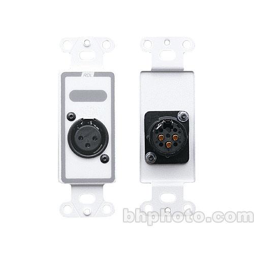 RDL D-XLR3F Decora Wall Plate with XLR 3-Pin Female Connector