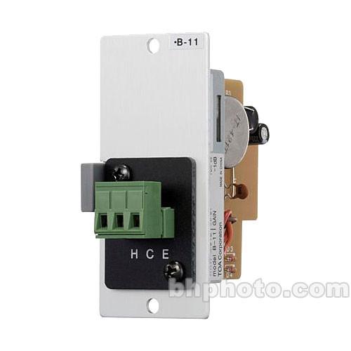 Toa Electronics B-11S - Line Level Terminal Block Input Module with Mute-Receive for 900 Series Amplifiers