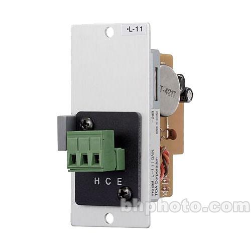 Toa Electronics L-11S - Line Matching Input Module with Mute-Receive for 900 Series Amplifiers