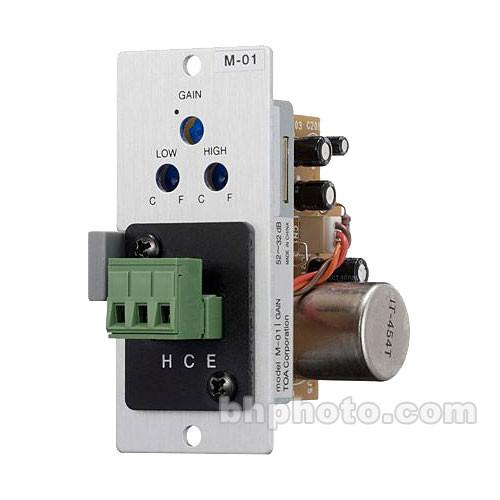 Toa Electronics M-01P - Microphone Input Module for Series 900 Amplifiers