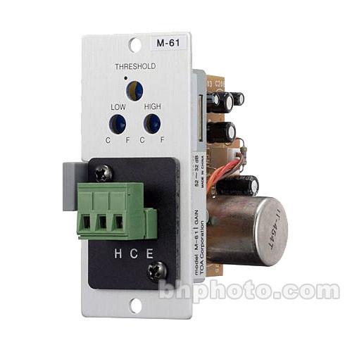 Toa Electronics M-61F - Microphone Input Module with Compressor for 900 Series Amplifiers