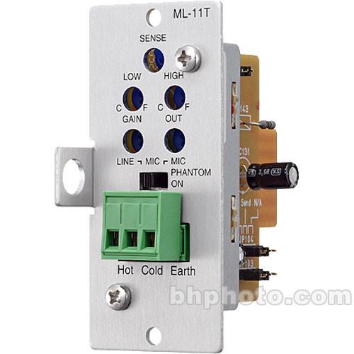 Toa Electronics ML-11T - Mic Line Input Module with Mute Send Receive