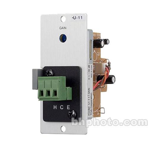 Toa Electronics U-11S - Unbalanced Line Input Module with Mute-Receive