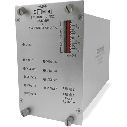 COMNET FVT8014M1 8-Channel Digital Video 4 Bi-Directional Data Transmitter for FVR8014M1 Receiver
