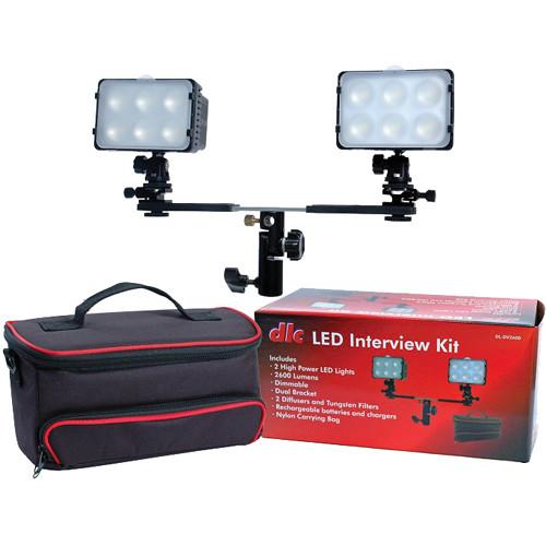 Dot Line LED 2-Light Interview Kit with Case