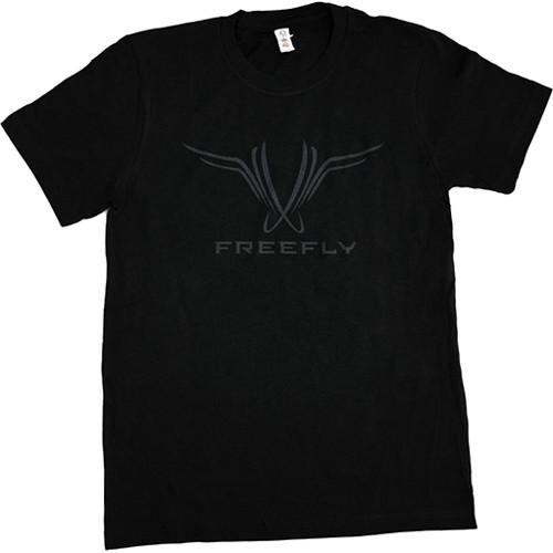 FREEFLY Black Organic Cotton T-Shirt with Freefly Logo