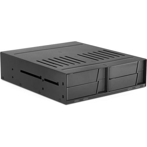 iStarUSA 5.25 to 4 x 2.5" SATA SAS 6 Gbps HDD SSD Hot-Swap Rack
