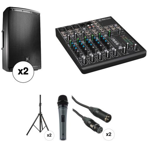 JBL EON Powered 15" Two-Way System with PA Speaker Large Kit