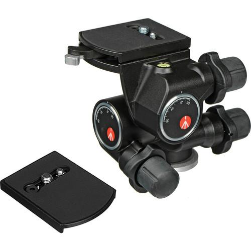 Manfrotto 410 3-Way, Geared Pan-and-Tilt Head Kit with 410PL Quick Release Plates