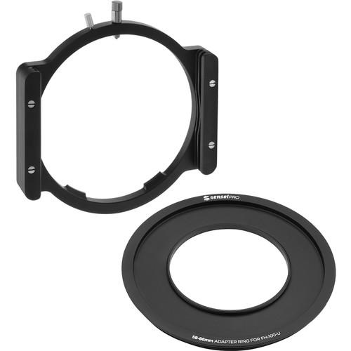 Sensei 100mm Aluminum Universal Filter Holder and 58mm Adapter Ring Kit