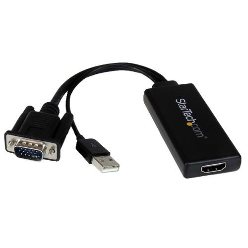 StarTech VGA to 1080p HDMI Adapter with USB Audio & Power