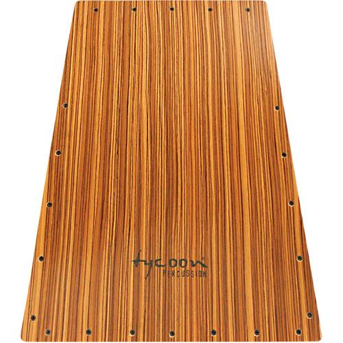 Tycoon Percussion Vertex Series Zebrano Front Plate Replacement for TKVXZ-29 Cajon