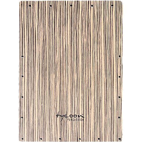 Tycoon Percussion White Zebrano Front Plate Replacement for TKXRBWZ-29 Cajon