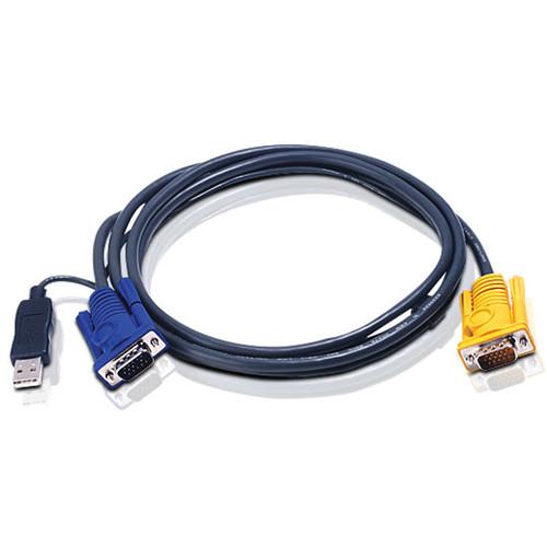 ATEN 2L-5202UP USB KVM Cable with Built-In PS 2 to USB Converter