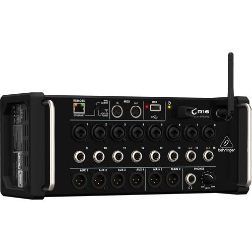 Behringer X Air XR16 16-Input Digital Mixer for iPad Android Tablets with Wi-Fi and USB Recorder
