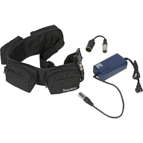 Bescor NMH-120 Nickel-Metal-Hydride Battery Belt , 4-Pin XLR Connector and Cigarette Adapter, with Automatic Charger