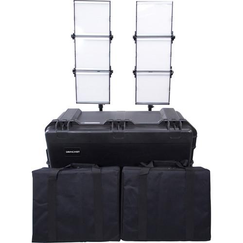 Dracast Silver Series LED1500 Foldable Daylight LED 2-Light Kit