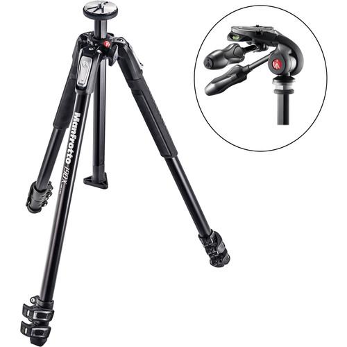 Manfrotto MT190X3 Aluminum Tripod with MH293D3-Q2 3-Way Photo Head