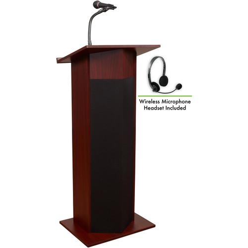 Oklahoma Sound 111PLS Power Plus Lectern with LWM-7 Headset Wireless Microphone