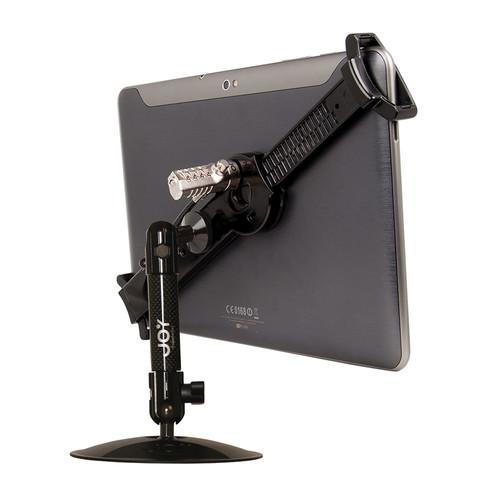 The Joy Factory LockDown Universal Desk Countertop Carbon Fiber Stand with Combination Lock for 7-10.1" Tablets