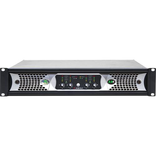 Ashly NXE Series 4-Channel Networkable Multi-Mode Power Amplifier with OPAES2, OPDAC4 & CNM-2 Cards
