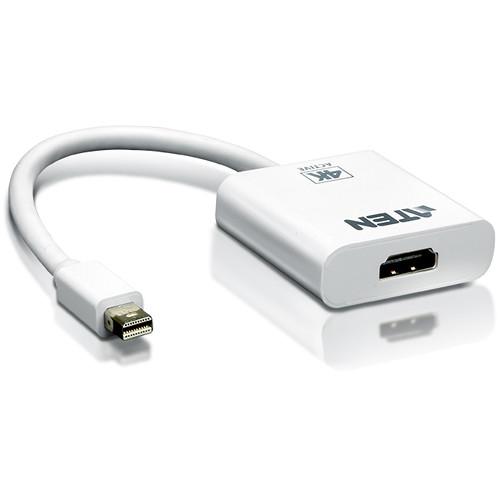 ATEN Mini DisplayPort Male to 4K HDMI Type A Female Active Adapter