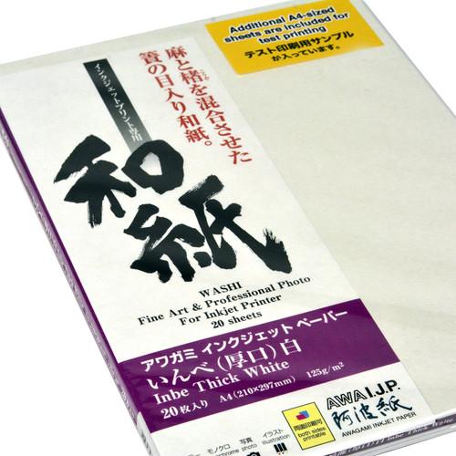 Awagami Factory Inbe Thick White Inkjet Paper