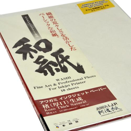 Awagami Factory Kozo Thick Natural Fine-Art Inkjet Paper