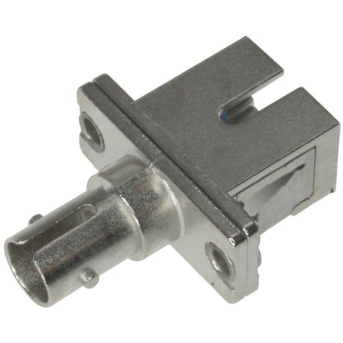 Camplex ST to SC Simplex Singlemode Coupler with Flange Ceramic Sleeve & Metal Body