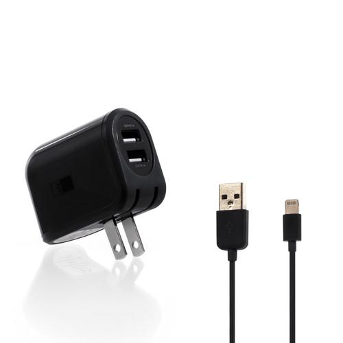 Case Logic 2.1A Dual USB Wall Charger with Lightning Cable