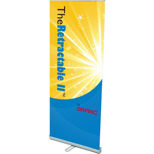 Drytac Retractable II Roll-Up Single-Sided 33.5" Banner Stand