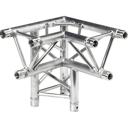 Global Truss Three-Way 90° Apex Down - Left Corner for F33 Triangular Truss System