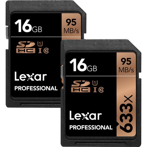 Lexar 16GB Professional UHS-I SDHC Memory Card