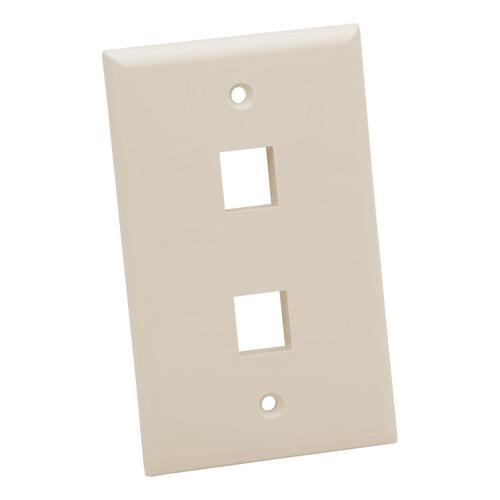 Platinum Tools Standard 2-Port Wall Plate