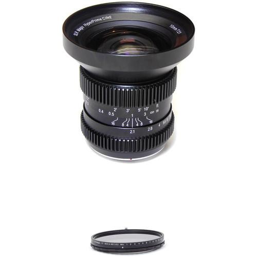 SLR Magic 10mm T2.1 HyperPrime Cine Lens with MFT Mount and 77mm Variable ND Kit