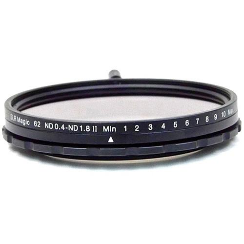 SLR Magic 62mm Self-Locking Variable Neutral Density 0.4 to 1.8 Filter