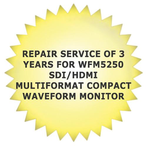 Tektronix Repair Service of 3 Years for WFM5250 SDI HDMI Multiformat Compact Waveform Monitor