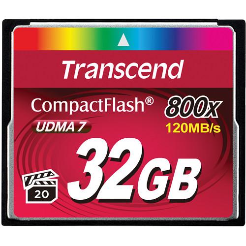 Transcend 32GB 800x CompactFlash Memory Card UDMA