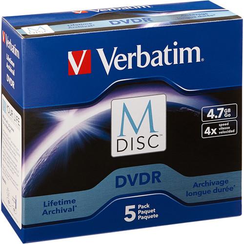 Verbatim M-Disc 4.7GB DVD-R Discs