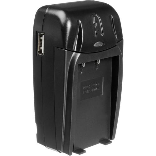 Watson Compact AC DC Charger Kit with Battery Adapter Plate for NP-140