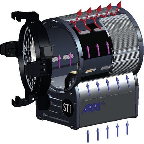 ARRI ST1 Studio 1Kw Fresnel, Stand Mount - Black