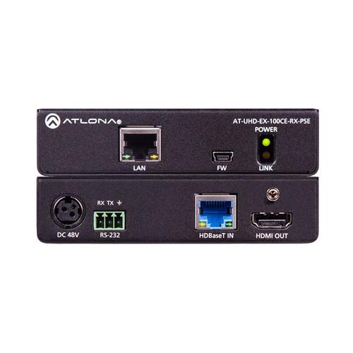 Atlona 4K UHD HDMI over HDBaseT Receiver with Ethernet, Control, & PoE, Atlona, 4K, UHD, HDMI, over, HDBaseT, Receiver, with, Ethernet, Control, &, PoE