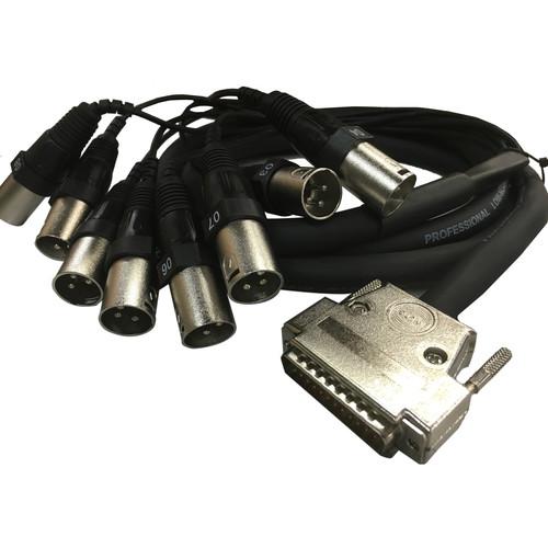 CYMATIC AUDIO uTrack24 DB25 to 8XLR Cable Set