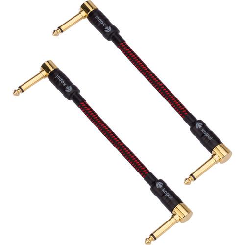 Kopul Premium Performance 3000 Series 1 4" Male RA to 1 4" Male RA Patch Cable with Braided Fabric Jacket