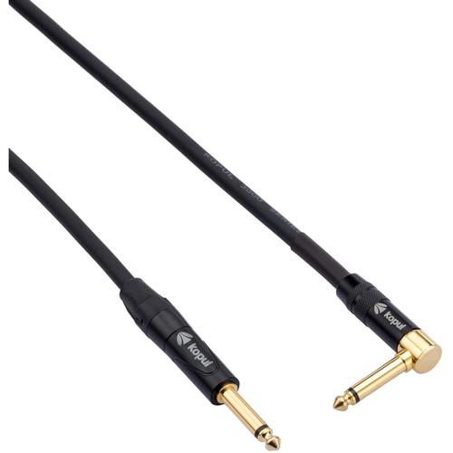 Kopul Premium Performance 3000 Series 1 4" Male Right Angle to 1 4" Male Instrument Cable